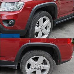 Front & Rear Wheels Fender Flares Protector Fit for Jeep Compass 2011-2018