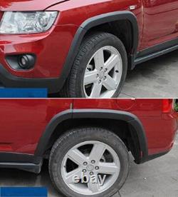 Front & Rear Wheels Fender Flares Protector for Jeep Compass 2011-2016 10 PCS