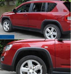 Front & Rear Wheels Fender Flares Protector for Jeep Compass 2011-2016 10 PCS