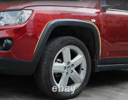 Front & Rear Wheels Fender Flares Protector for Jeep Compass 2011-2016 10 PCS