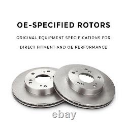 Front Rotors & Ceramic Pads For Ram 3500 2500 K3500 4WD 8 Lug W Dual Rear Wheels