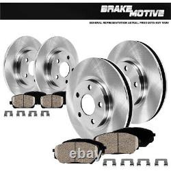 Front and Rear Brake Disc Rotors and Ceramic Pads For 2013 Acura RDX