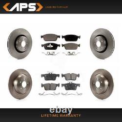 Front and Rear Brake Rotors & Semi-Metalic Pads Kit for 2015-2019 Lincoln MKC