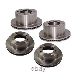 Front and Rear Disc Brake Rotors For 2001-2002 Dodge Ram 2500 Ram 3500