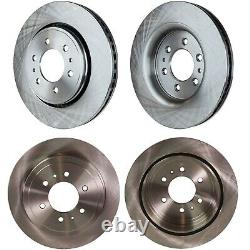 Front and Rear Disc Brake Rotors For 2010-2011 Ford F-150 Four Wheel Drive 6 Lug