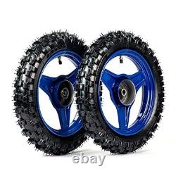 Front and Rear Rim Wheel Kit PW50 PY50 PEEWEE50 50CC Pair of Rim Tire Dirt