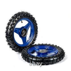 Front and Rear Rim Wheel Kit PW50 PY50 PEEWEE50 50CC Pair of Rim Tire Dirt