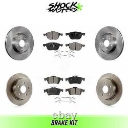 Front and Rear Rotors & Semi Metalic Brake Pad Kit for 2014-2017 Ford C-Max FW