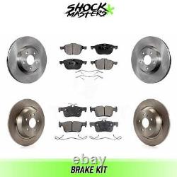 Front and Rear Rotors & Semi Metalic Brake Pad Kit for 2017-2018 Ford Escape FWD