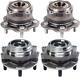 Front and Rear Wheel Bearing Hub Assembly For 2008-2012 2013 Nissan Altima 2.5L