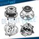 Front and Rear Wheel Bearings Hubs Assembly for 2010 2015 Toyota Prius Plug-In