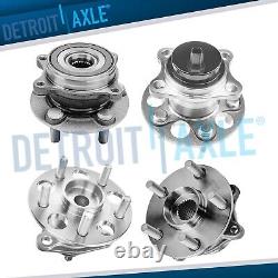 Front and Rear Wheel Bearings Hubs Assembly for 2010 2015 Toyota Prius Plug-In