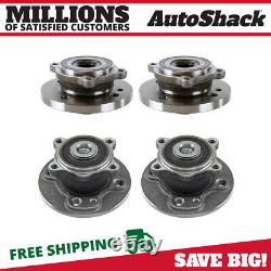 Front and Rear Wheel Hub Bearings Set of 4 for 2007-2015 Mini Cooper 1.5L 1.6L