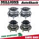 Front and Rear Wheel Hub Bearings Set of 4 for Hyundai Sonata Tucson Kia Optima