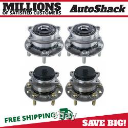 Front and Rear Wheel Hub Bearings Set of 4 for Hyundai Sonata Tucson Kia Optima