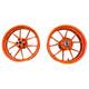 Front and Rear Wheel Rim Orange Fits KTM Duke 390 Racing Bike 2017 2019