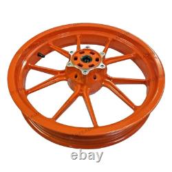 Front and Rear Wheel Rim Orange Fits KTM Duke 390 Racing Bike 2017 2019