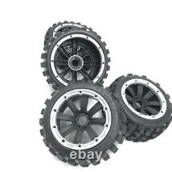 Front and Rear Wheel Tyres Set for 1/5 HPI RV KM Baja 5B