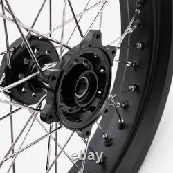 Full-E Charged Front And Rear Wheel Set 17inch X 3.5 & 17inch X 4.25 Black Unit