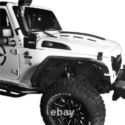 Full Set Front & Rear Wheel Fender Flares Guard For 2007-2018 Jeep Wrangler JK