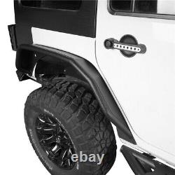Full Set Front & Rear Wheel Fender Flares Guard For 2007-2018 Jeep Wrangler JK