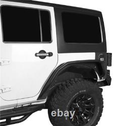 Full Set Front & Rear Wheel Fender Flares Guard For 2007-2018 Jeep Wrangler JK