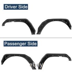 Full Set Front & Rear Wheel Fender Flares Guard For 2007-2018 Jeep Wrangler JK