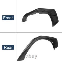 Full Set Front & Rear Wheel Fender Flares Guard For 2007-2018 Jeep Wrangler JK