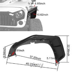 Full Set Front & Rear Wheel Fender Flares Guard For 2007-2018 Jeep Wrangler JK Full Set Front & Rear Wheel Fender Flares Guard For 2007-2018 Jeep Wrangler JK