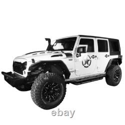 Full Set Front & Rear Wheel Fender Flares Guard For 2007-2018 Jeep Wrangler JK