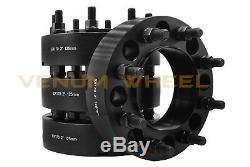 Full Set Of Ford 8x170 2 Thick Black Hub Centric Wheel Spacers Made In the U. S