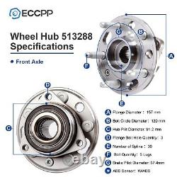 Full Set Wheel Hub Bearing Front Rear For 2014-2016 Chevrolet Impala Buick Regal