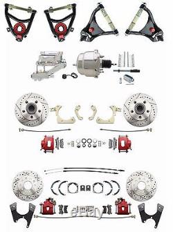 GM 1959-64 4 Wheel Power Disc Brake Conversion Kit & Tubular Control Arm Set