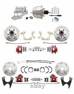 GM 1959-64 4 Wheel Power Disc Brake Conversion Kit & Tubular Control Arm Set