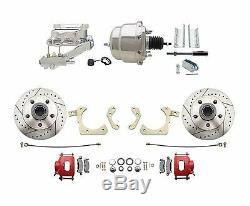 GM 1959-64 4 Wheel Power Disc Brake Conversion Kit & Tubular Control Arm Set