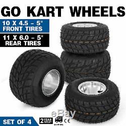 Go Kart Wheels Go Kart Rain Tires Set of 4 Front and Rear Durable 11x6.0-5