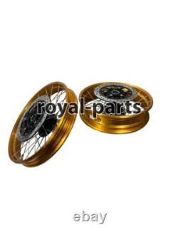 Gold Tubeless Spoked Wheels Fit For Royal Enfield Himalayan 450