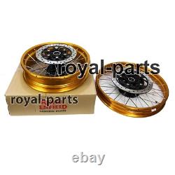 Gold Tubeless Spoked Wheels Fit For Royal Enfield Himalayan 450