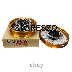 Gold Tubeless Spoked Wheels Fit For Royal Enfield Himalayan 450