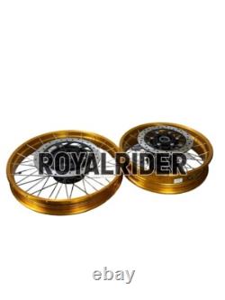 Gold Tubeless Spoked Wheels Fit For Royal Enfield Himalayan 450