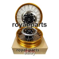 Gold Tubeless Spoked Wheels Fit For Royal Enfield Himalayan 450