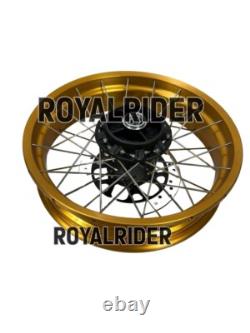 Gold Tubeless Spoked Wheels Fit For Royal Enfield Himalayan 450