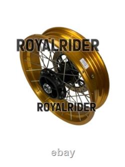 Gold Tubeless Spoked Wheels Fit For Royal Enfield Himalayan 450