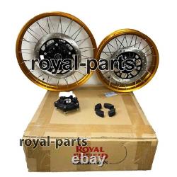 Gold Tubeless Spoked Wheels Fit For Royal Enfield Himalayan 450