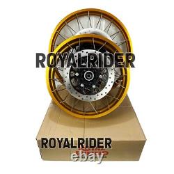 Gold Tubeless Spoked Wheels Fit For Royal Enfield Himalayan 450