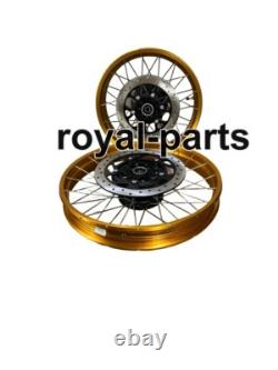 Gold Tubeless Spoked Wheels Fit For Royal Enfield Himalayan 450