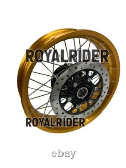 Gold Tubeless Spoked Wheels Fit For Royal Enfield Himalayan 450