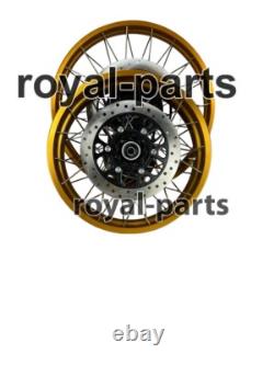 Gold Tubeless Spoked Wheels Fit For Royal Enfield Himalayan 450