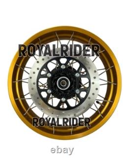 Gold Tubeless Spoked Wheels Fit For Royal Enfield Himalayan 450