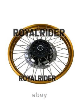 Gold Tubeless Spoked Wheels Fit For Royal Enfield Himalayan 450